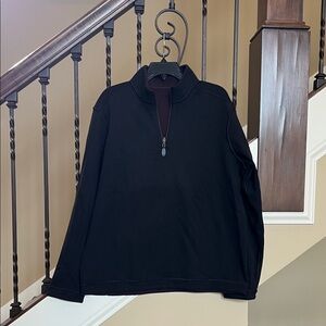 Tommy Bahama Men's Black Zip-Up Sweater